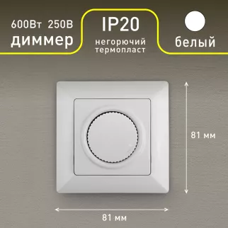 Светорегулятор Соло Intro белый