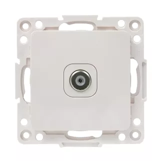 Розетка ТВ EKF Стокгольм без рамки белая