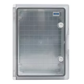 Корпус навесной пластиковый прозрачная дверь ABS 400х300х165 мм IP65 DYNEL ЩМПп