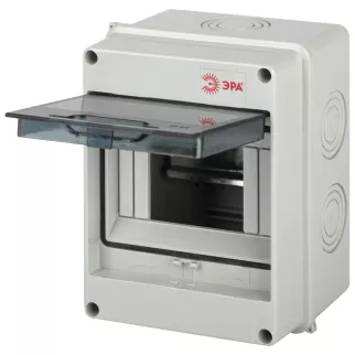 Бокс пластиковый наружный герметичный 119х159х90 5 модулей КМПн-5 IP65 ЭРА