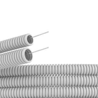 Труба гофрированная с зондом ПВХ 25 мм 25 м DKC