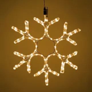 Фигура светодиодная 50х43 см теплый белый Снежинка Santi