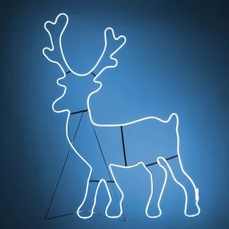 Фигура светодиодная h115 см холодный белый Олень Santi