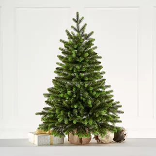 Ель искусственная 90 см литье PE/ПВХ Изумрудная