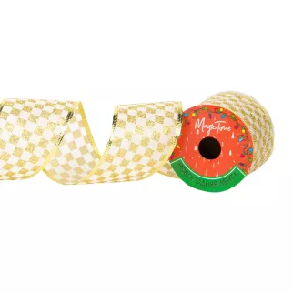 Лента декоративная 6,3x270 см золото 93261