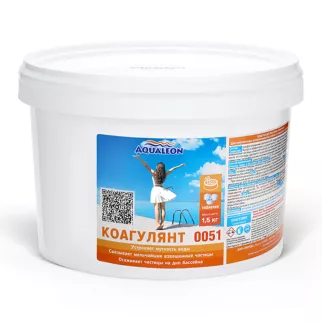 Коагулянт для бассейна 1,5 кг AQUALEON