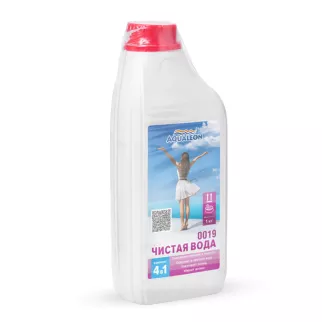 Средство бесхлорное 1 л Чистая вода 4 в 1 AQUALEON