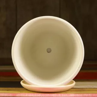 Горшок керамический Грей бутон белый d30 см h28 см 13 л