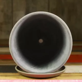 Горшок керамический Грей бутон серый d25 см h23 см 8 л