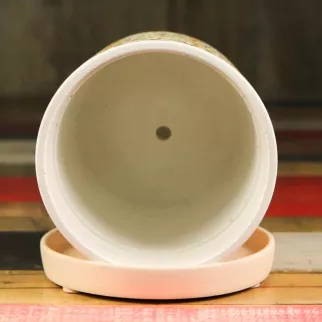 Горшок керамический Дубай белый d11 см h10 см 0,8 л