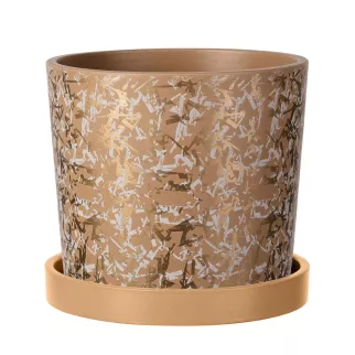 Горшок керамический Дубай коричневый d11 см h10 см 0,8 л