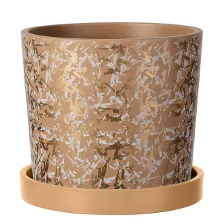 Горшок керамический Дубай коричневый d18 см h16 см 3,2 л