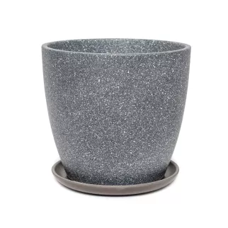 Горшок керамический Песок серый d25 см h23 см 8 л