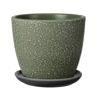 Горшок керамический Саванна зеленый d25 см h23 см 8 л