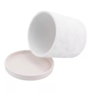 Горшок керамический Тринити белый d15 см h15 см 2 л