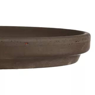 Поддон керамический терракотовый базальт d9 см h1 см