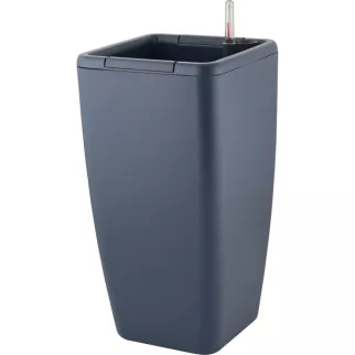 Горшок пластиковый 24х45 см 20 л с автополивом InGreen Munchen вулканический серый