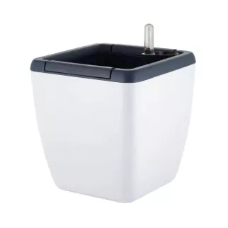 Горшок пластиковый 18х20 см 5 л с автополивом InGreen Munchen белоснежный жасмин