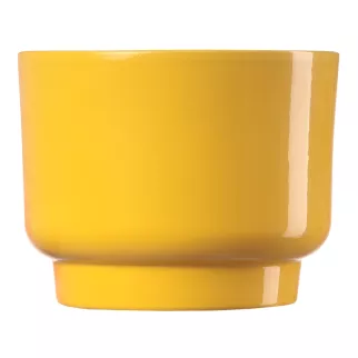 Кашпо керамическое Cermax желтое d11 см h10 см 0,6 л