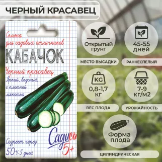 Кабачок цукини Черный красавец 2 г