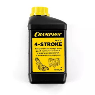 Масло для 4-тактных двигателей минеральное SAE 30 1 л CHAMPION
