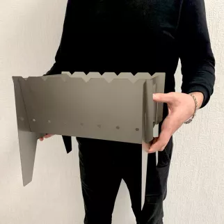 Мангал сборный 32,4x24,5x26,5 см сталь 0,5 мм Grillux