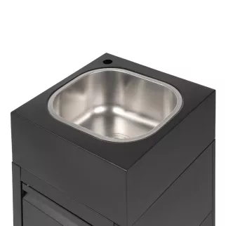 Тумба с мойкой 44х43х85 см для уличной кухни, без смесителя BERGMAN