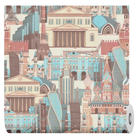 Обои бумажные 10х0,53 м МОФ Россия 6377-8