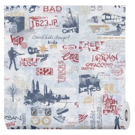 Обои бумажные 10х0,53 м МОФ Граффити 6266-6