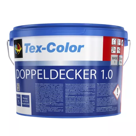 Краска интерьерная Tex-Color Doppeldecker 1.0 белая (база 1) 9 л