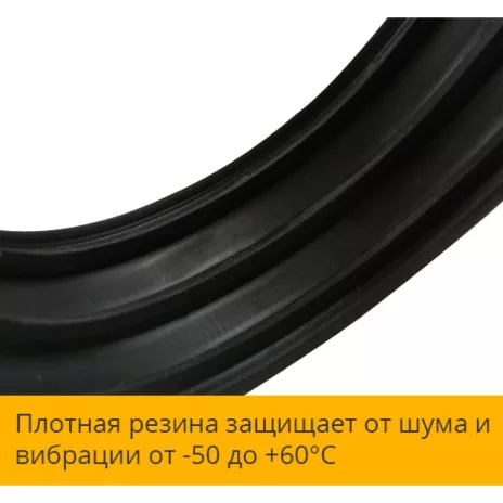 Хомут металлорезиновый MAYER для трубы 1 1/4"(39-46) с дюбелем и шурупом