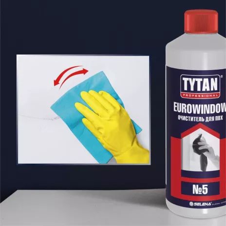 Очиститель для ПВХ TYTAN Professional Eurowindow №5 950 мл