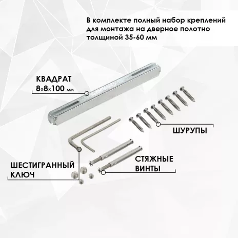 Дверные ручки NEODECO Mandarin EN черный никель