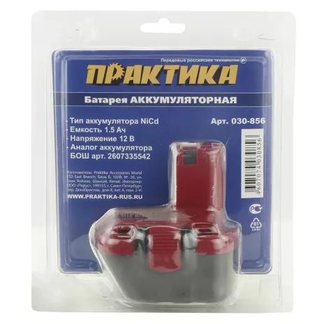 Аккумулятор ПРАКТИКА для BOSCH Professional 12 В 1,5 Ач