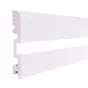 Плинтус напольный ударопрочный под покраску SOLID LED UHD 15 2000х90х15мм - baucenter.ru