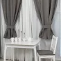 Комплект штор с подхватами MELANGE 290х180 см темно-серый - baucenter.ru