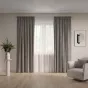 Штора Лен рустик 200х270 см коричневая - baucenter.ru