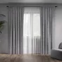 Штора NEODECO Лен Блэкаут 100% 200х260 см серая - baucenter.ru