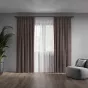 Штора на люверсах Канвас 200х260 см бежевая - baucenter.ru