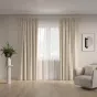 Штора жаккард Бамбук 135х260 см бежевая - baucenter.ru