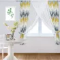 Комплект штор с подхватами Зигзаг 240х180 см желтый - baucenter.ru