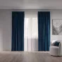 Штора NEODECO Бархат 200х280 см синяя - baucenter.ru