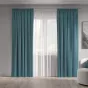 Штора NEODECO Канвас 180х280 см бирюзовая - baucenter.ru