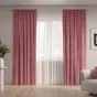 Штора NEODECO Канвас 180х280 см розовая - baucenter.ru
