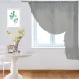 Штора-тюль для кухни 270х150 см серая - baucenter.ru