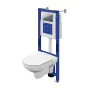 Инсталляция Cersanit Estetica AQUA 40 SMART M с унитазом и кнопкой хром - baucenter.ru