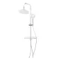 Душевая система с верхним душем без смесителя FLUMEN DESIGN Orlean d21,5 см хром - baucenter.ru