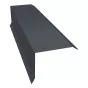 Планка торцевая 80x100x2000 мм Grand Line 0,45 мм графит RAL 7024 - baucenter.ru