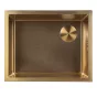 Мойка кухонная стальная золотая 540x440х200 мм KITRO - baucenter.ru