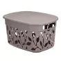 Корзина для хранения IDEA ФЛОРА 26,5x20,5x37,5 см 12 л серая - baucenter.ru